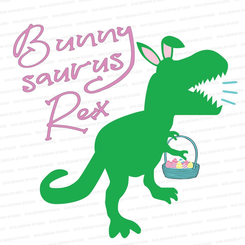 Bunny Saurus Rex SVG / Easter Bunny Trex / Easter Trex SVG / - Etsy