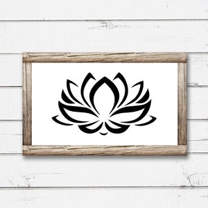 Lotus Flower Instant Download SVG / Yoga Flower / Lotus PNG, EPS, dxf, jpg / Svg Files for Cricut / Silhouette Files