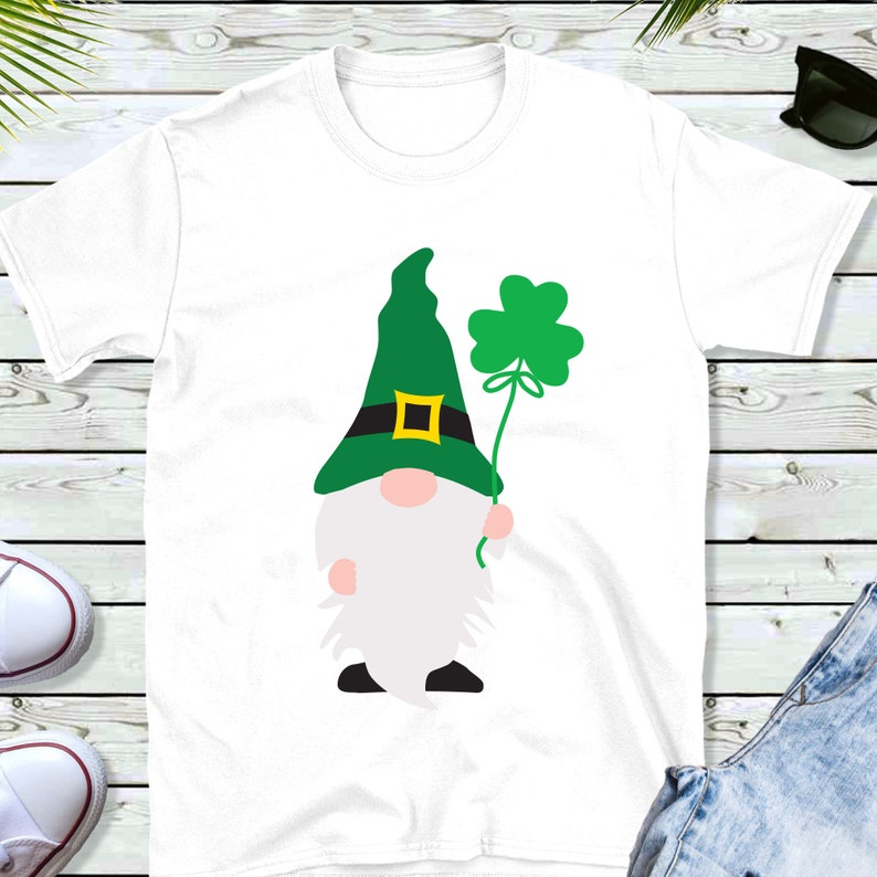 St. Patrick's Day Gnome With Balloon SVG Gnome With | Etsy