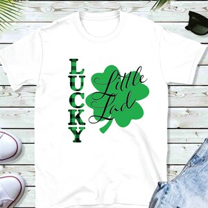Glücklicher kleiner Lad geschnitten Datei | Niedliches glückliches St. Patrick&#39;s Day Shamrock Dxf Png | St Paddys Lucky Shamrock | Kleeblatt Plotterdatei Cricut Cut Dateien