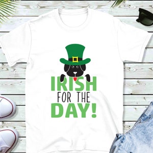 Irlandês por um dia Cachorro SVG | do cão do dia de St Patrick Camisa SVG | camisa irlandesa do cão SVG | Arquivos SVG para Cricut | Arquivos de silhueta