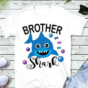 Irmão Shark Svg, Shark Svg, Shark Brother Boy Svg, Shark do do do, Brother Shirt Design, Silhouette, Cricut Cut Files SVG,