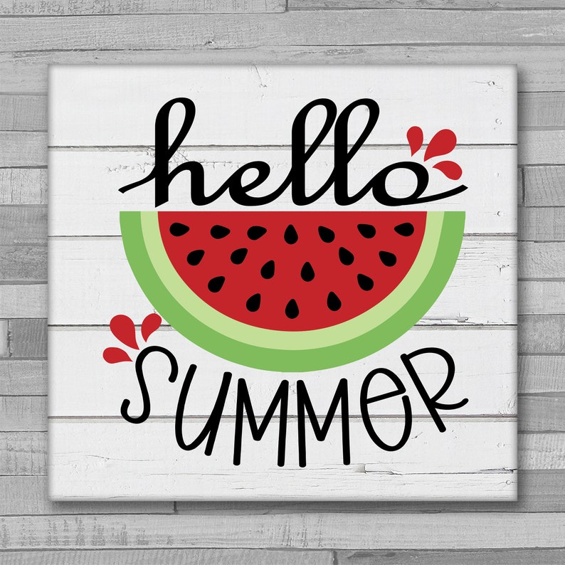 Download Hello Summer SVG Summer Watermelon svg Summer svg | Etsy