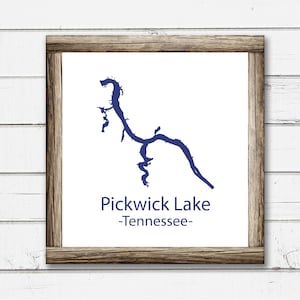 Pickwick Lake silhouet SVG | Pickwick Lake Tennessee Design Cutter-bestand | Svg-bestanden voor Cricut | Silhouetbestanden