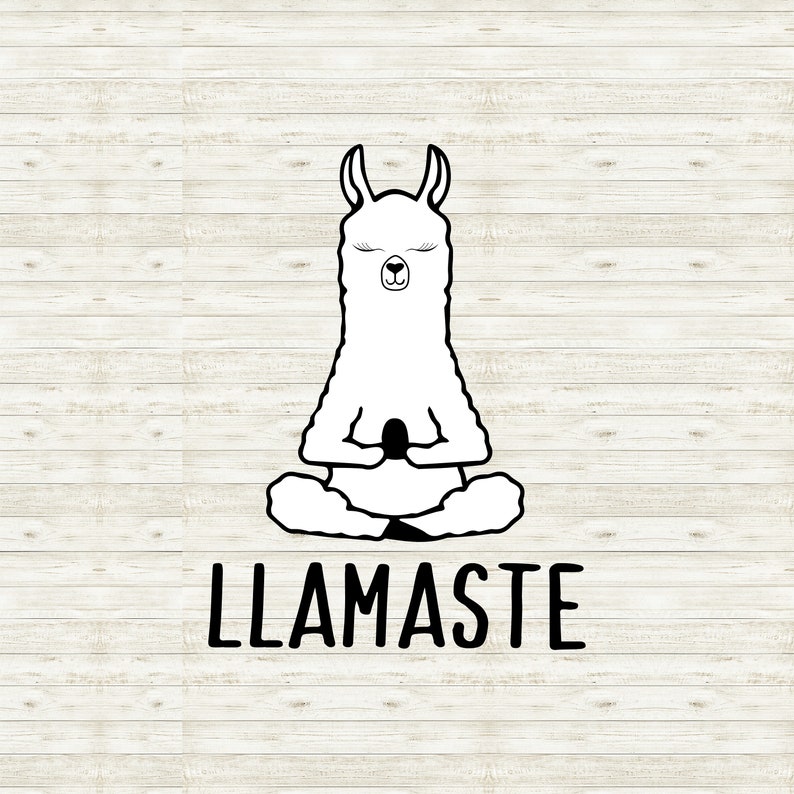 Llamaste SVG Llama Yoga Svg Namaste Llama Svg Cut File | Etsy Canada