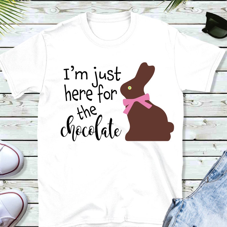 Download I'm Just Here For The Chocolate SVG Chocolate Easter | Etsy