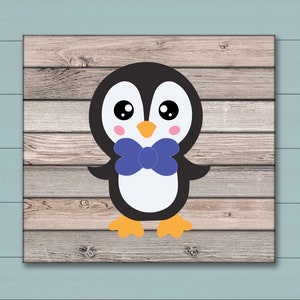 Boy Penguin Svg, Vectored Penguin Boy, Boy Penguin Svg archivos para Cricut Silhouette