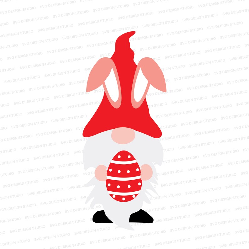 Download Easter Gnome Red SVG / Easter Gnome Red Egg SVG / Gnome ...