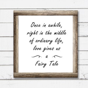 Once in a While Fairy Tale SVG / Fairy Tale Love SVG / Bestanden voor Cricut / Silhouette Files