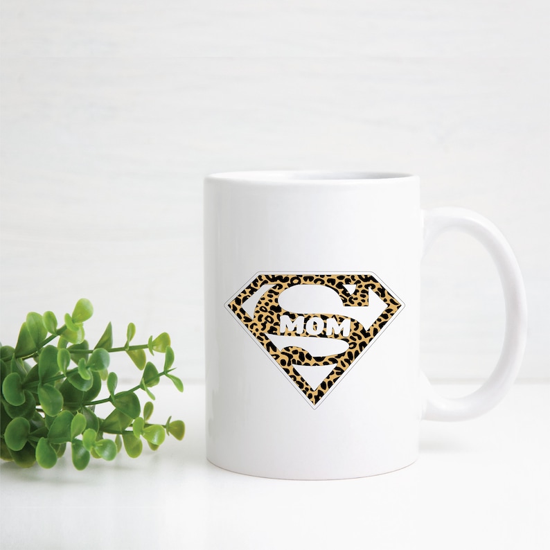 Download Super Mom Leopard Print SVG Mother's Day Super Dad Design ...