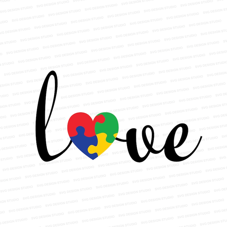 Free Free 112 Peace Love Autism Svg SVG PNG EPS DXF File