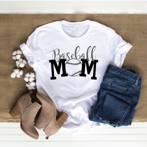 Baseball Mom SVG, Sports Mom Cut File, Cute Mama Saying, Women's Shirt Design, Game Day Quote, Tournament, Silhouette Cricut Files