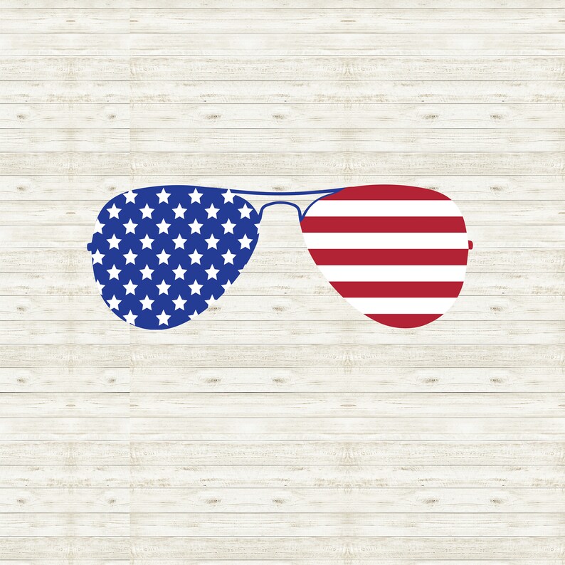 Download July 4th Flag Aviator Sunglasses SVG / Independence Day | Etsy