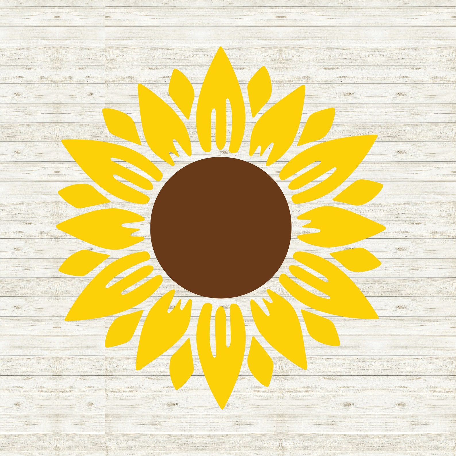Sunflower Svg / Flower / Vectored Sunflower Files for Cricut / Digital ...