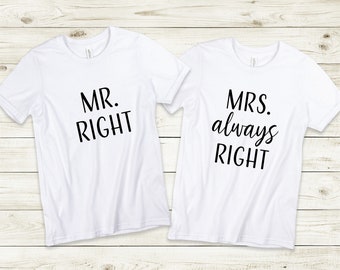 Mr. Right and Mrs. Always Right SVG / Bride and Groom SVG / Wedding svg / Husband and Wife svg / Wedding svg / Married Svg Cricut Silhouette