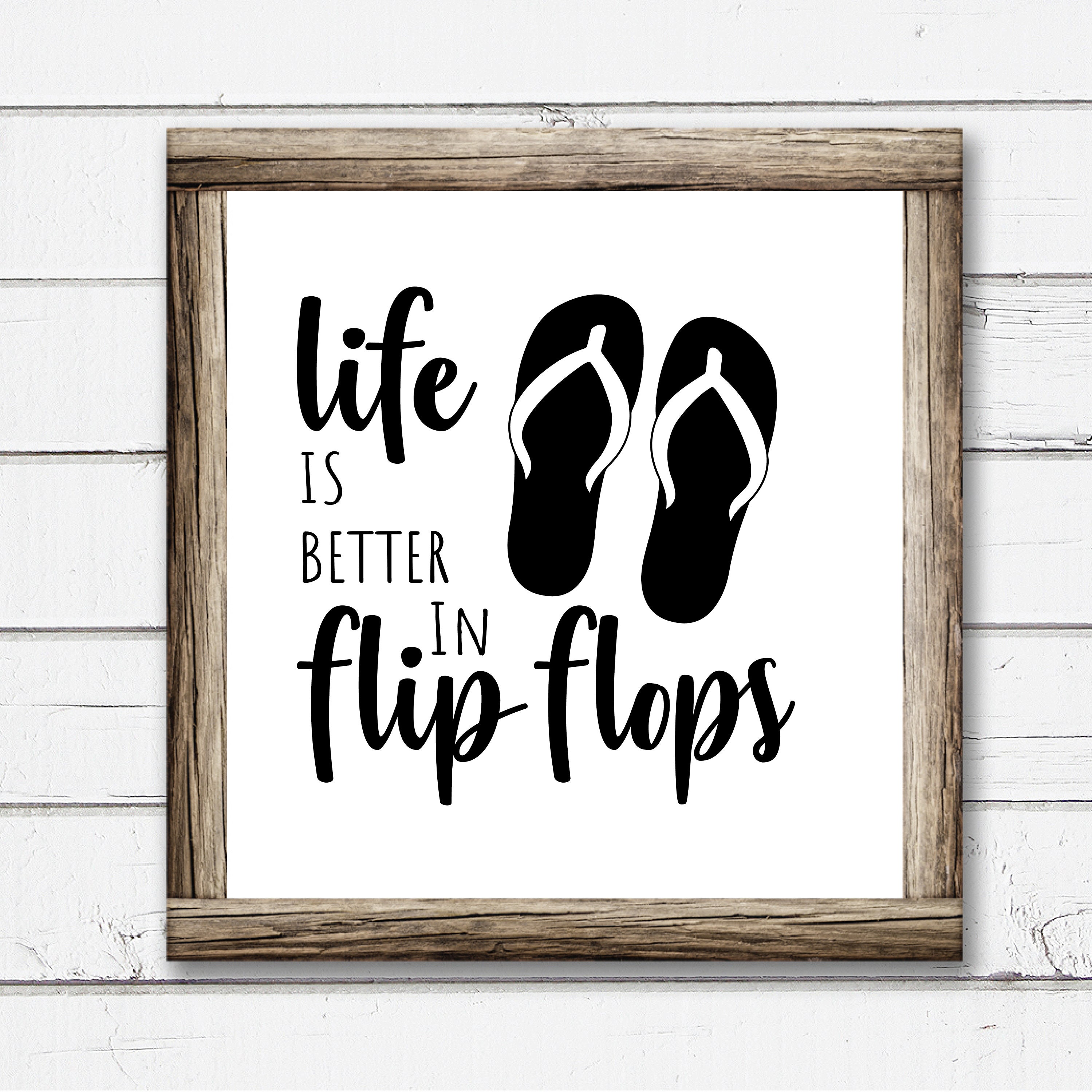 Life is Better in Flip Flops SVG / Beach Flip Flops Cutter File / Beach ...