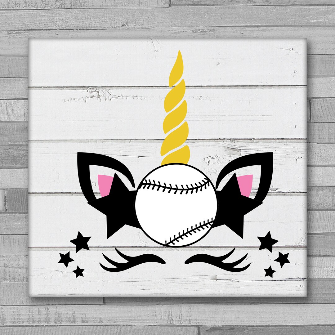 Magical Baseball SVG Baseball Unicorn Svg Baseball Clip Art Etsy