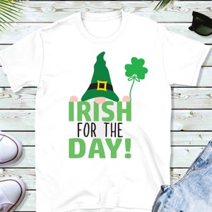 Gnomo Irlandês por um dia SVG | Camisa SVG do gnomo do dia de St Patrick | camisa irlandesa SVG do gnomo | Arquivos SVG para Cricut | Arquivos de silhueta