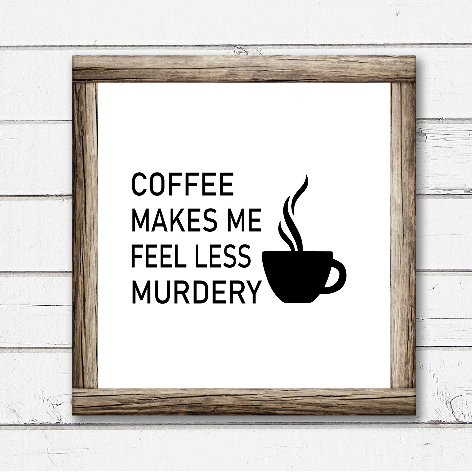 Coffee Makes Me Feel Less Murdery SVG Coffee Lover File Etsy