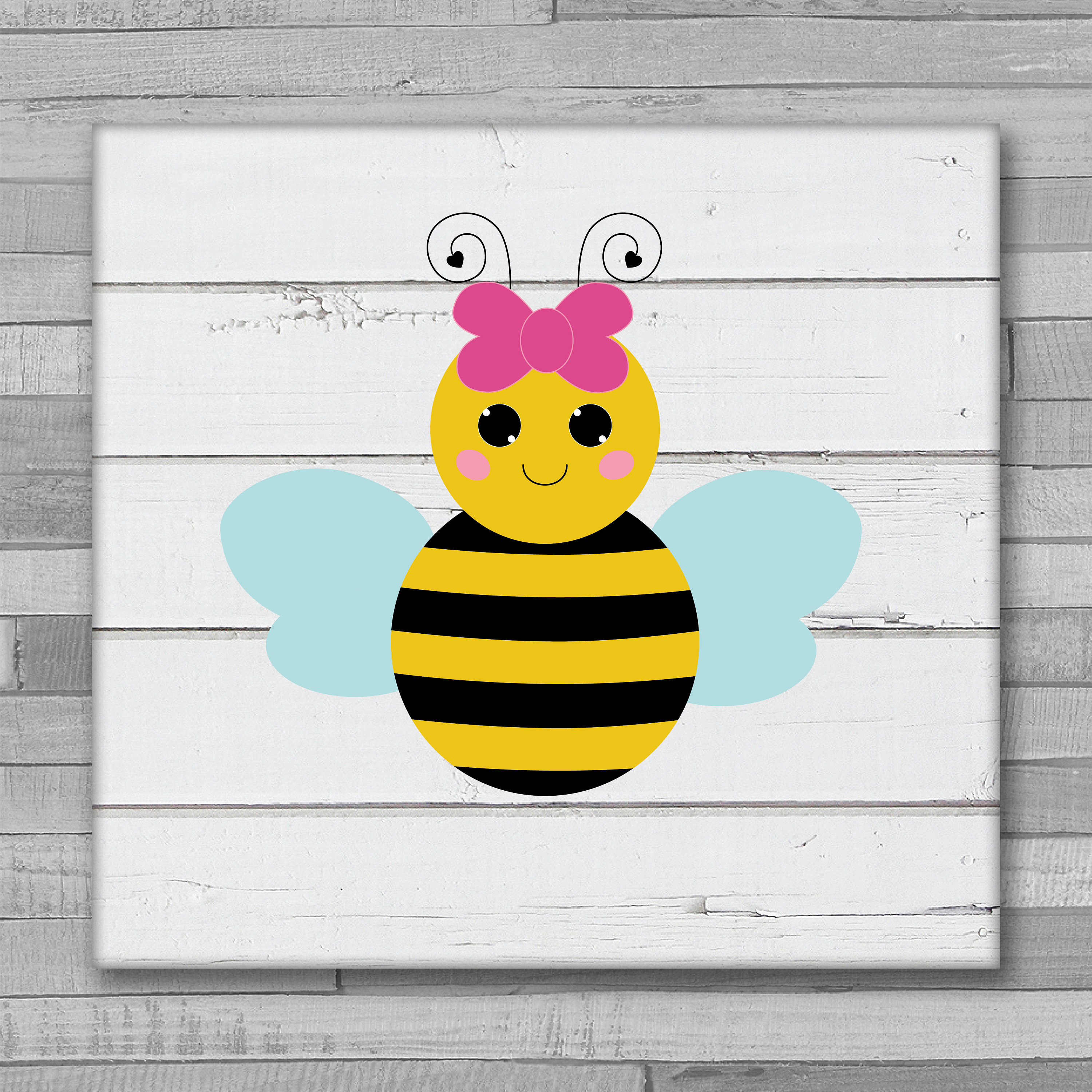 Girl Bee Svg, Girl Bumble Bee Svg, Sweet Girl Bee Svg, Dxf, Eps