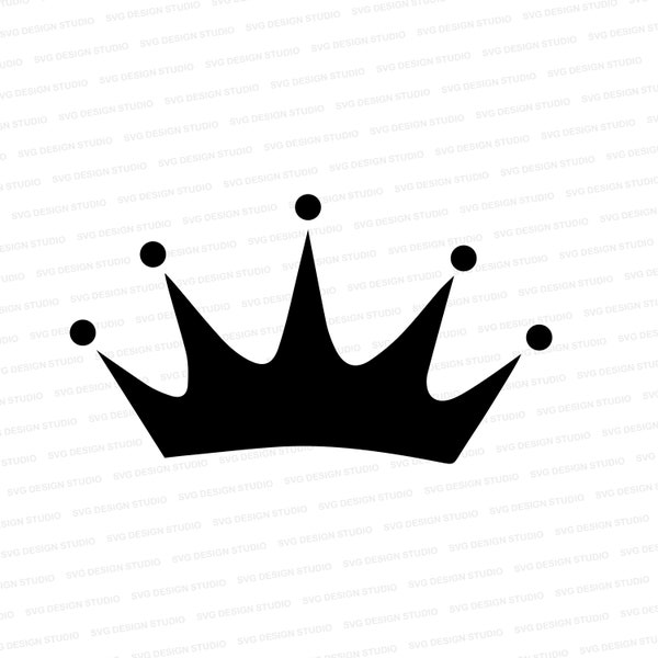 Crown SVG | Pageant Crown SVG | Crown Cutter File | Pink, White & Black Crown Files for Cricut | Silhouette Files