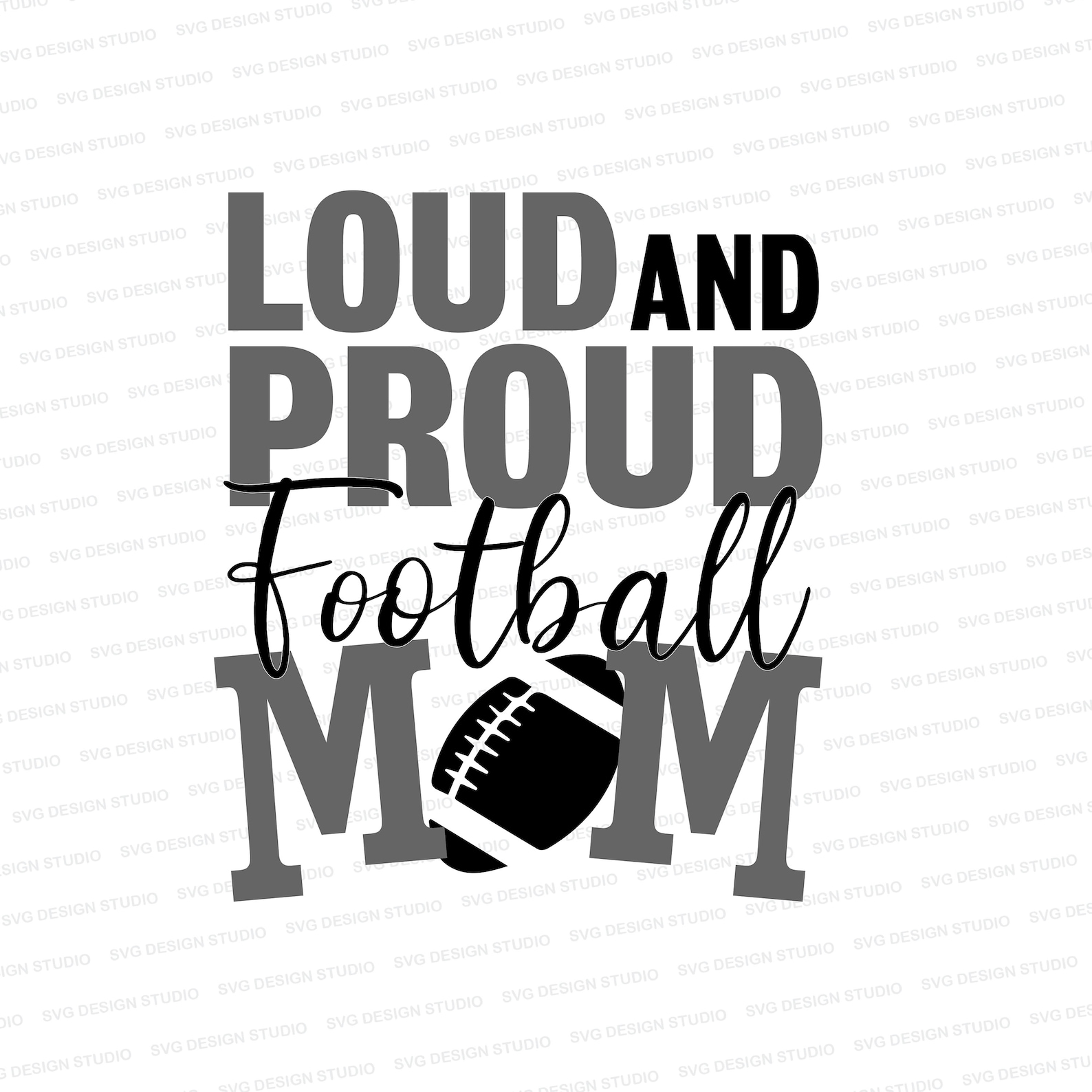 Loud and Proud Football Mom SVG Sports Mom Cut File Cute - Etsy Hong Kong