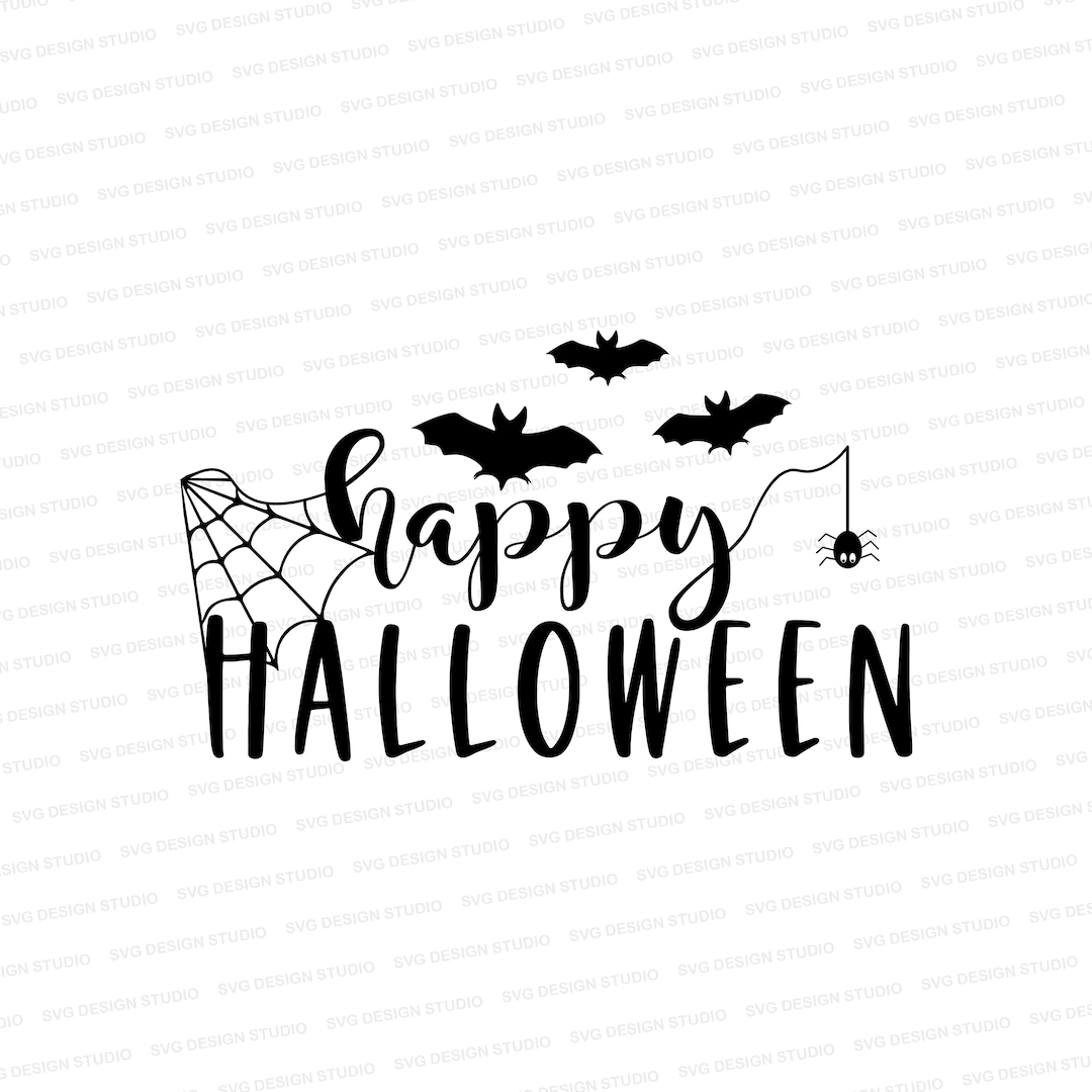 Happy Halloween SVG | Halloween Cut Files | Fall Svg Eps Dxf Png | Cut ...