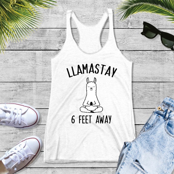 Download Llamastay 6 Feet Away SVG Llama Yoga svg Namaste Llama svg ...
