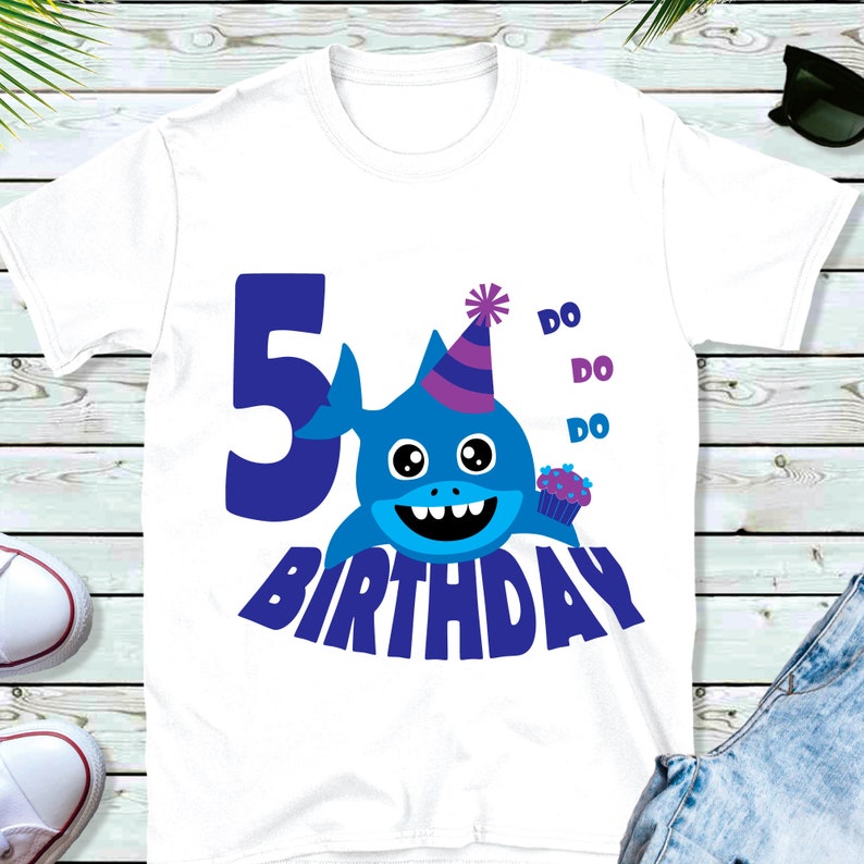 Download Five Year Old Birthday Boy Svg Shark 5th Birthday for Boy ...