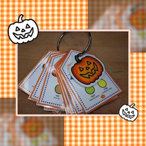 May include: A set of laminated colour swatch cards held together by a metal ring, featuring a pumpkin-shaped cover card. Each card displays circular colour samples with labels like Y69 Milk Tea, YG07 Honeydew Melon, and FY00 Fluorescent Yellow.