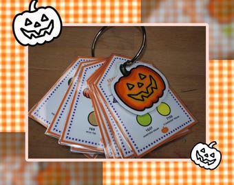 Fijne feestdagen | Verzamelbare maandelijkse kleurenpalet-tags | Oktobereditie | Pak van 10 door @kaylamamilcar
