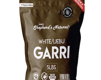 Ijebu Garri / Gari 5 lb / 80 oz bag by HATF's Shepherd's Natural, 100% All Natural