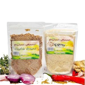 Egusi and Crayfish Ground COMBO by HATF's Shepherd's Natural SAVE 3