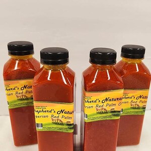 Nigerian Red Palm Oil: Natural African Cooking Oil, Rich in Vitamin E, (500ml x 4 bottles) bild 6