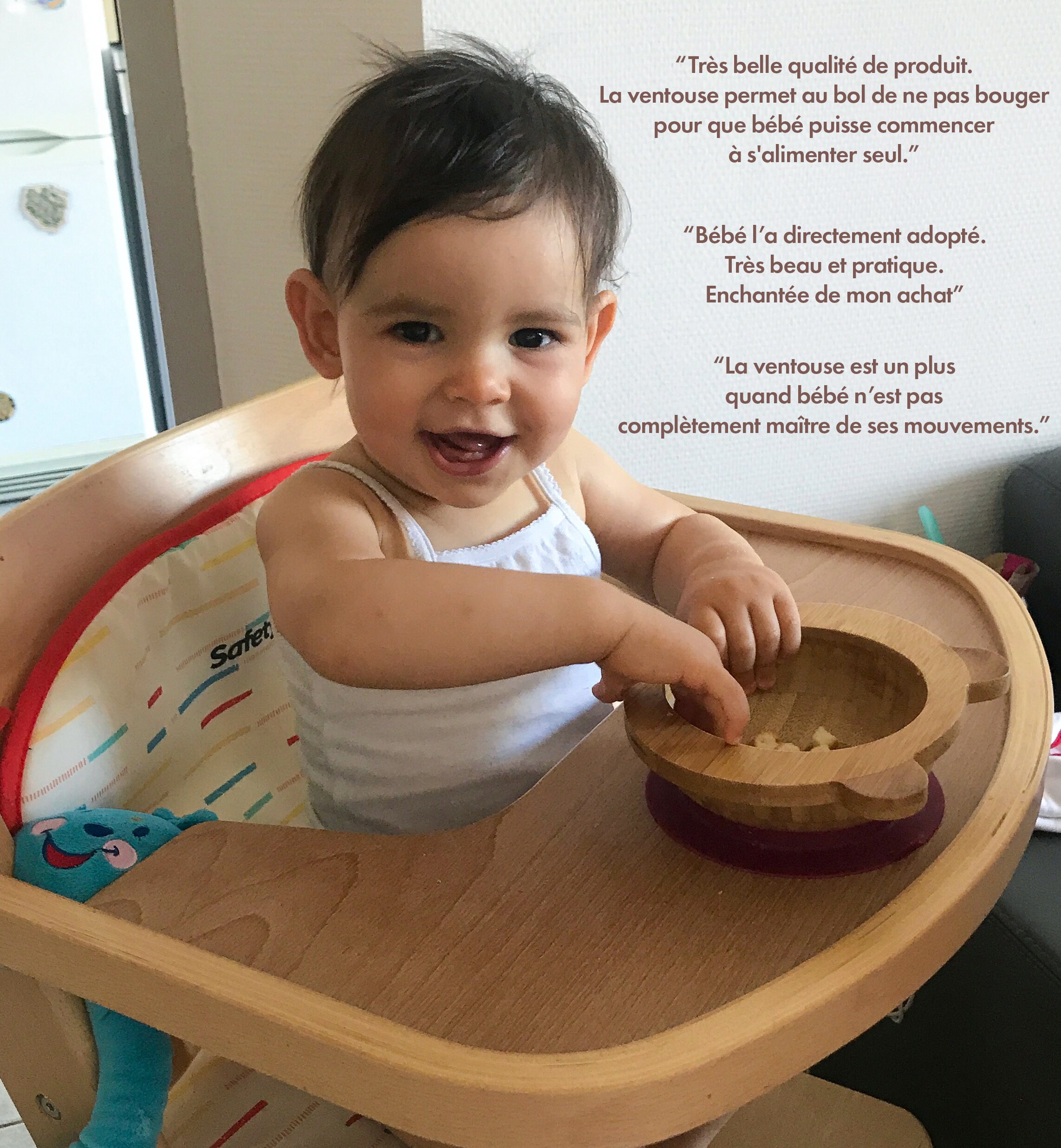 Natural Bamboo Baby Suction Bowl and Spoon the Original Etsy UK