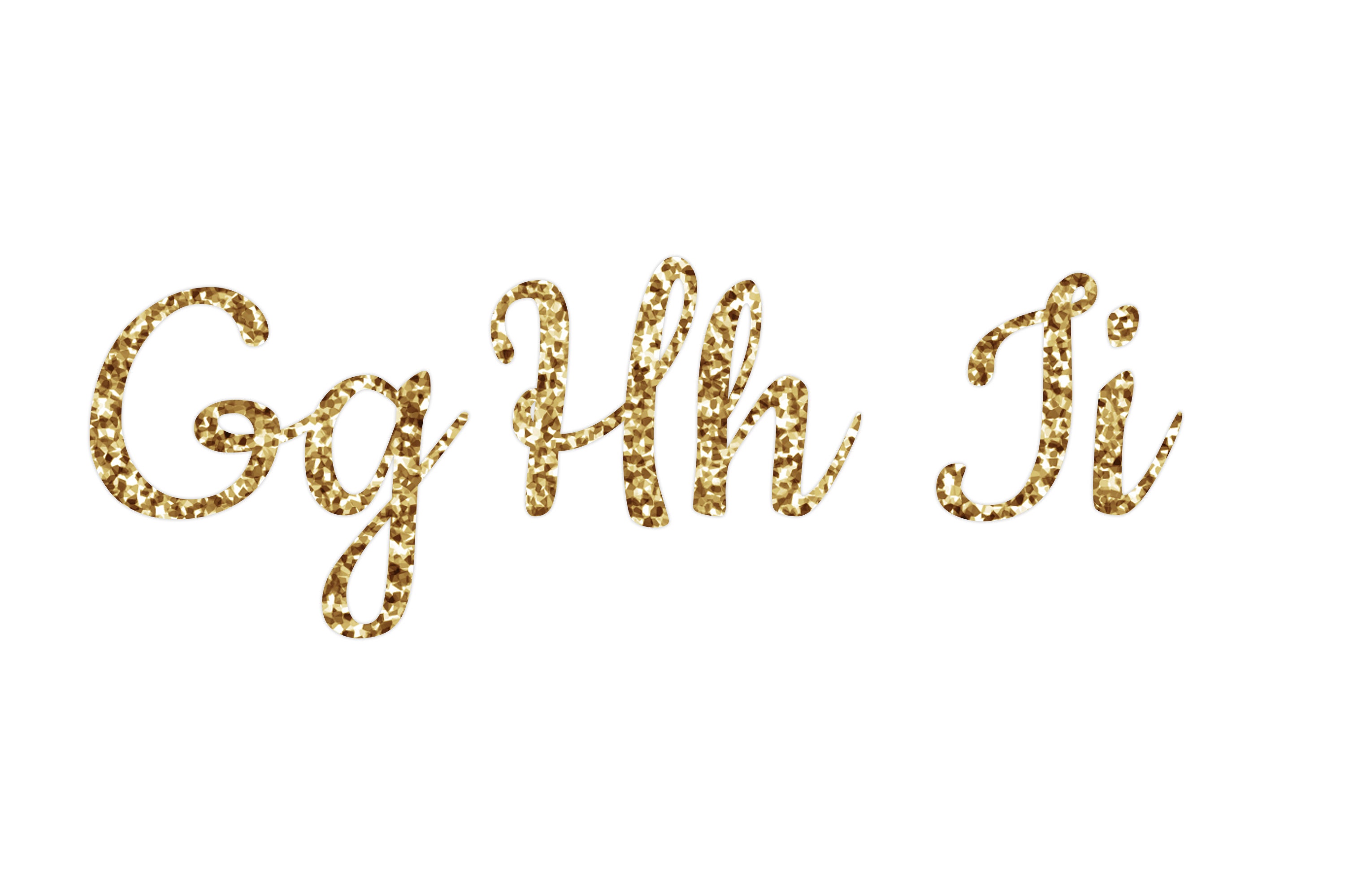 Gold Glitter Alphabet Clip Arts Glitter Letters Cliparts | Etsy