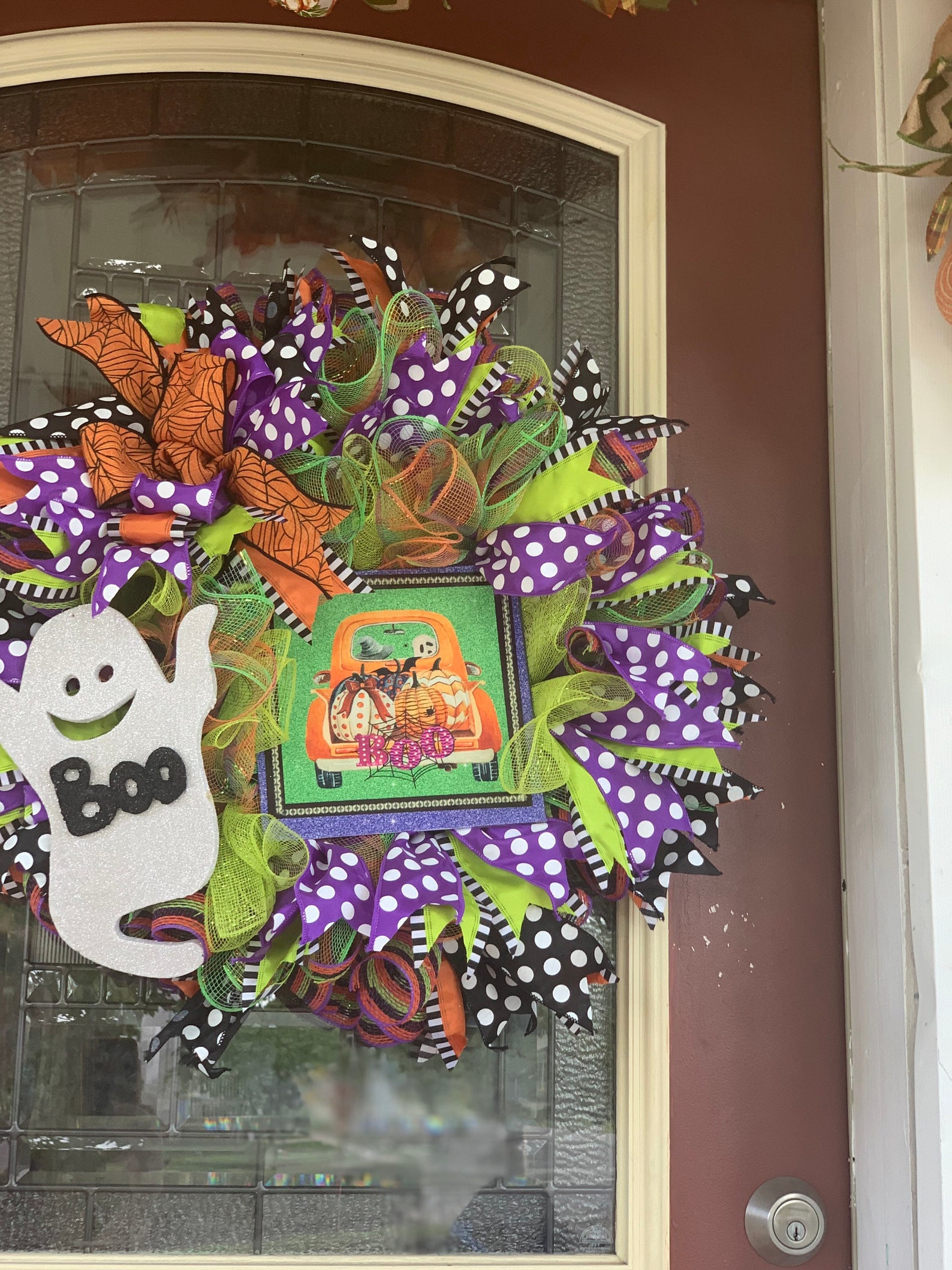 Halloween wreath/ Halloween door hanger Etsy