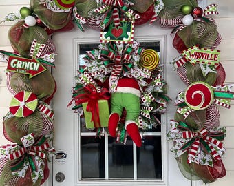 Couronne De Noël Grnch - Etsy France | Grnch Decoratons, Grnch