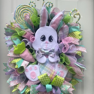 Easter wreath, Easter  bunny wreath, Spring wreath for door