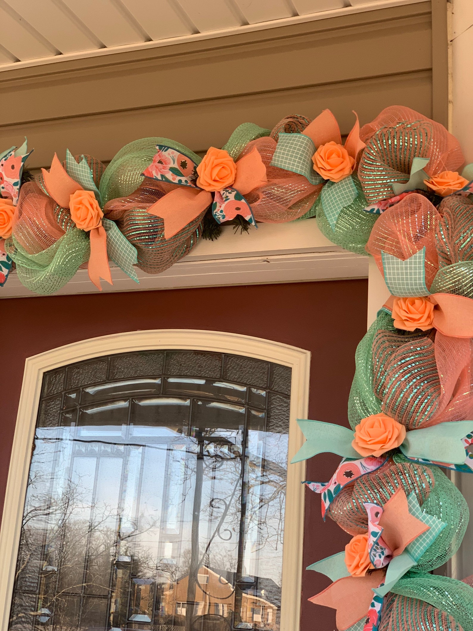 Spring Garland/ Mantle Garland /spring Door Swag/ Wedding Swag Etsy