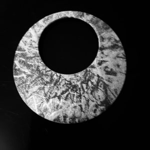 Black enamel pendant