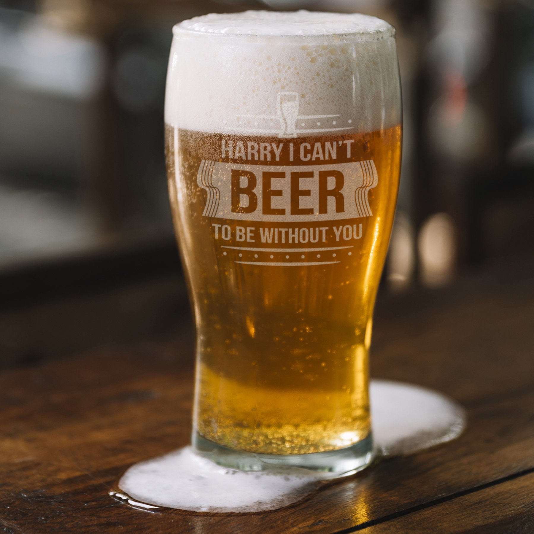 Engraved Beer Glass For Him Personalized Beer Glass Etsy