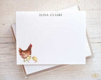 Chicken Stationery | Chicken Stationary | Chicken Notecards | Chicken Note Cards | Chicken Gifts For Women | Chicken Lover Gift
