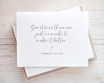 Sympathy Card, Loss of Loved One, Bereavement Card, Funeral Condolence Card, Grief Card