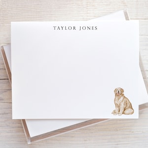 Golden Retriever Stationery, Golden Retriever Gifts, Personalized Dog Notecards, Dog Note Cards, Gift for Dog Lover