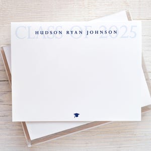 grad card notes Pre-Printed Graduation Folded A1 Thank you Cards and Envelopes main image 1