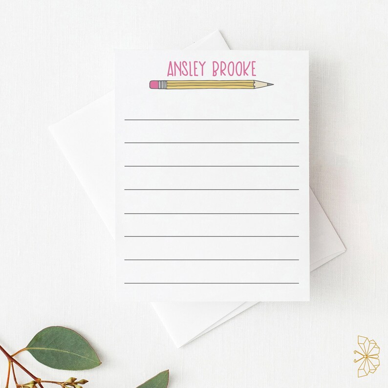 Personalized Stationery for Kids Personalized Stationery Etsy