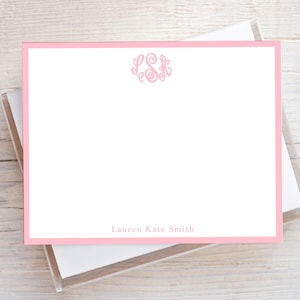 Monogram Stationery Gifts for Women, Monogrammed Stationary Set for Girls