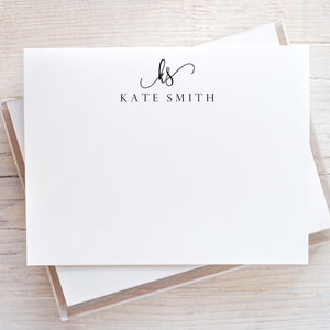 Personalized Stationery for Women, Custom Stationary, Personalized Notecards for Women, Initial Stationary, Name Stationary