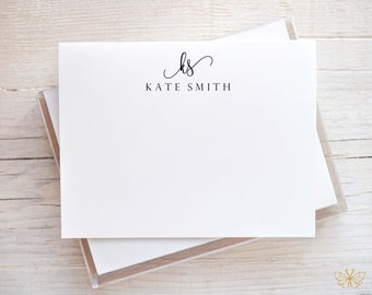 Personalized Stationery for Women, Custom Stationary, Personalized Notecards for Women, Initial Stationary, Name Stationary